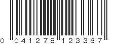 UPC 041278123367