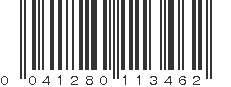 UPC 041280113462