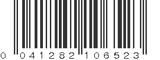 UPC 041282106523