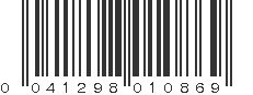 UPC 041298010869