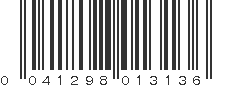 UPC 041298013136