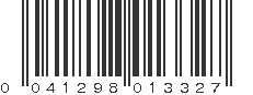 UPC 041298013327