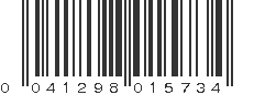 UPC 041298015734