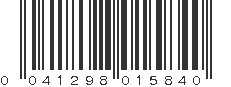 UPC 041298015840