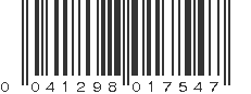 UPC 041298017547