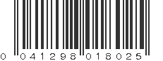 UPC 041298018025