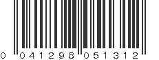 UPC 041298051312