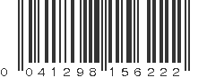 UPC 041298156222