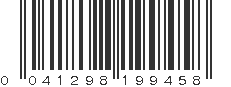 UPC 041298199458