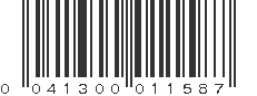 UPC 041300011587