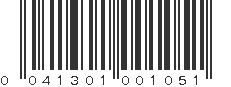 UPC 041301001051