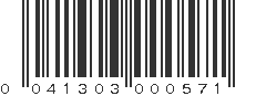 UPC 041303000571