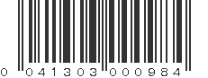 UPC 041303000984