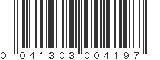 UPC 041303004197