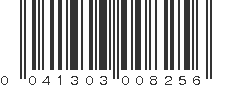 UPC 041303008256