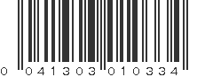 UPC 041303010334