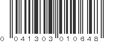 UPC 041303010648