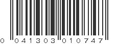 UPC 041303010747