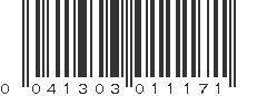 UPC 041303011171