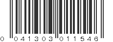 UPC 041303011546