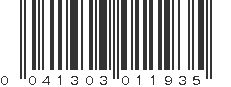 UPC 041303011935