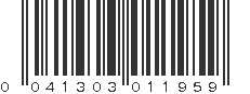 UPC 041303011959