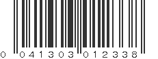 UPC 041303012338