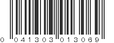 UPC 041303013069