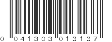 UPC 041303013137