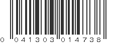 UPC 041303014738