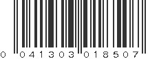 UPC 041303018507