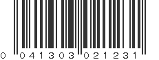 UPC 041303021231