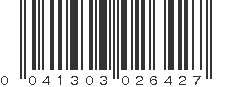 UPC 041303026427