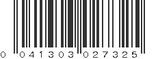 UPC 041303027325