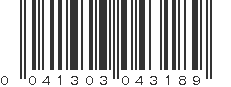 UPC 041303043189