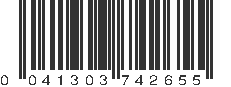 UPC 041303742655