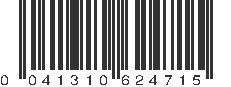 UPC 041310624715