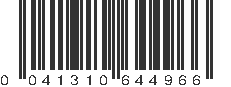 UPC 041310644966