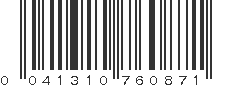 UPC 041310760871