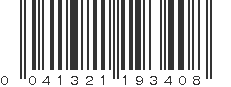 UPC 041321193408