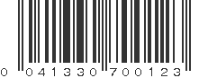 UPC 041330700123