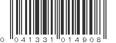 UPC 041331014908