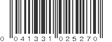 UPC 041331025270