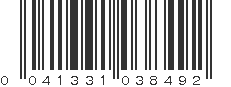 UPC 041331038492