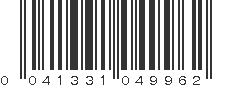 UPC 041331049962