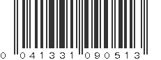 UPC 041331090513