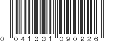 UPC 041331090926