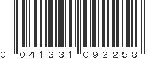 UPC 041331092258