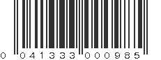 UPC 041333000985