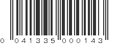 UPC 041335000143